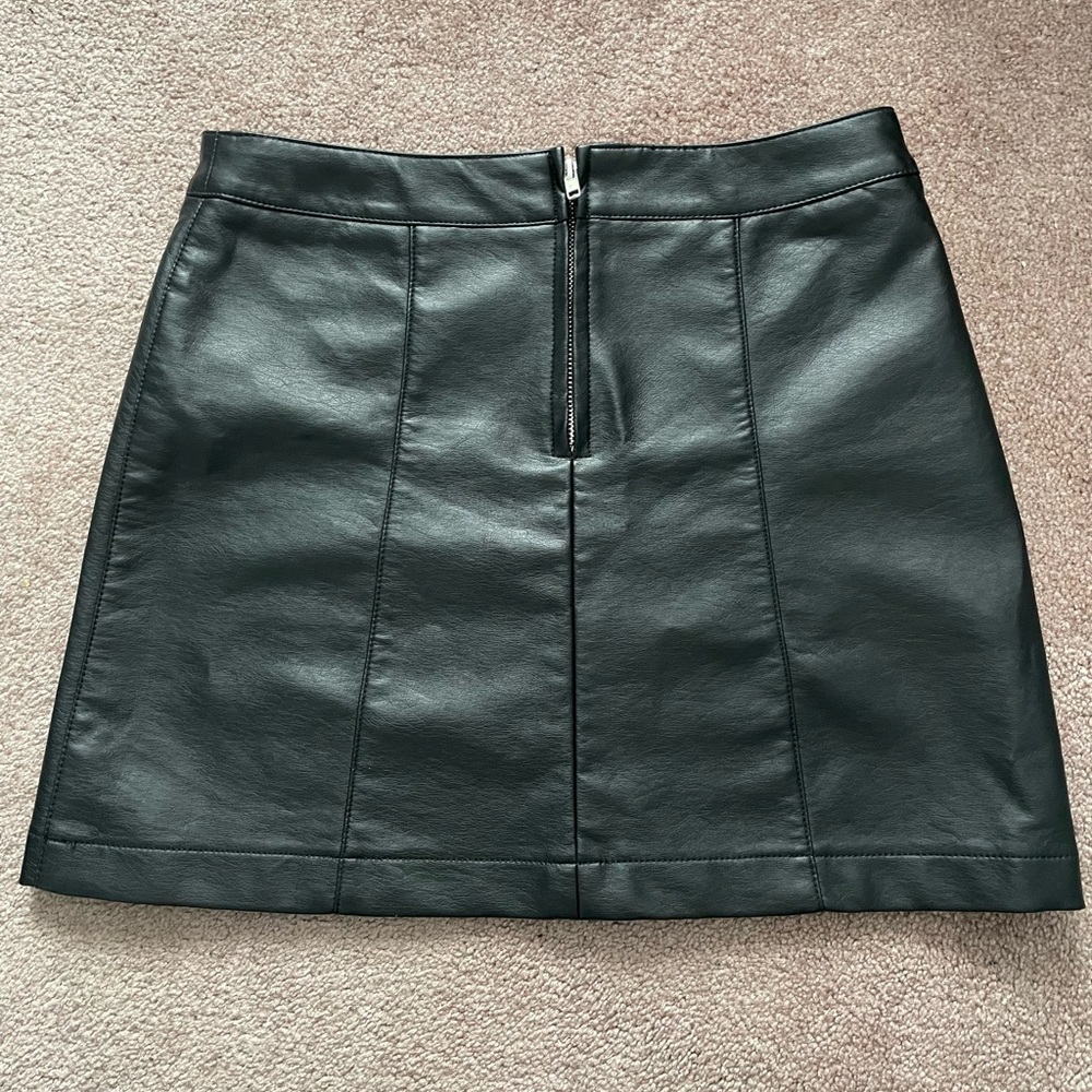 Black Forever 21 leather skirt